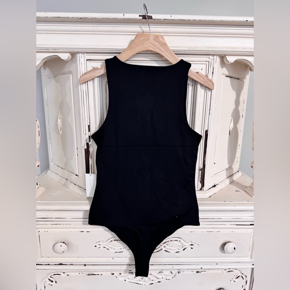 Z Supply Women’s Sleeveless Smooth Black Bodysuit • Size S • NWT - Picture 2 of 6